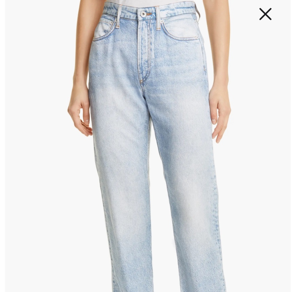 Rag & Bone Alex Liquid High Waist Straight Leg Tromp L'oeil Pants Size 27